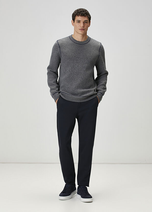 Beymen Club Lacivert Gri Çift Taraflı Kazak - 3