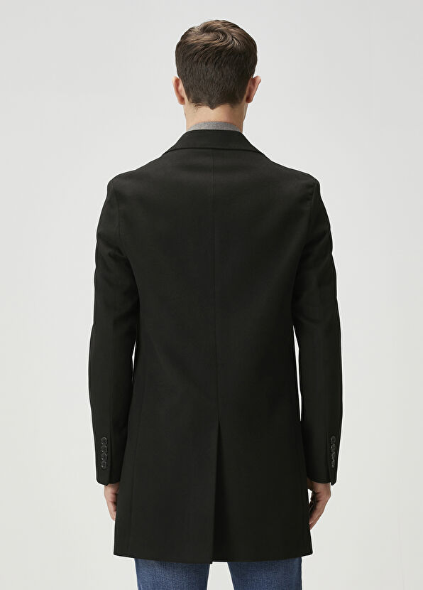 Beymen Club Siyah Kaşe Palto - 4