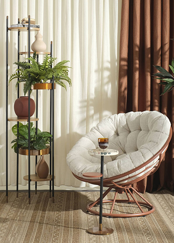 Sürton Hemdem Kiremit Ekru Döner Berjer - 2