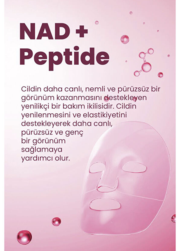 Dermal Seoul Face NAD+ Peptid Hidrojel Canlandırıcı Nemlendirici Eriyen Yüz Maskesi 34 gr - 2
