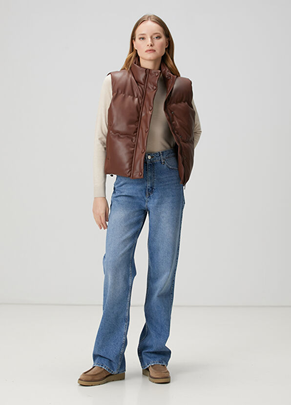 Beymen Club Brown Puffer Vest - 2