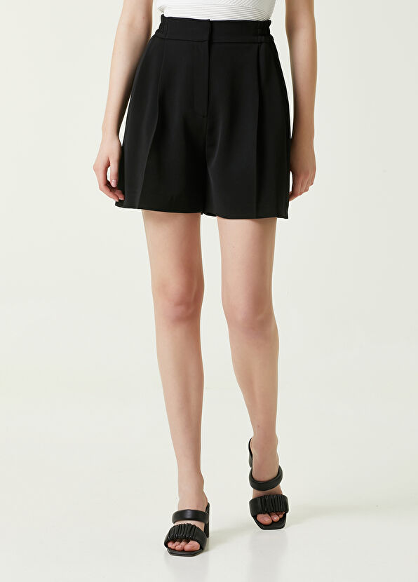 Beymen Club Black Draped Shorts - 2