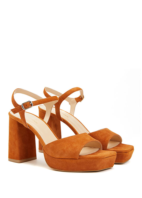 George Hogg Taba Kadın Süet Sandalet - 2