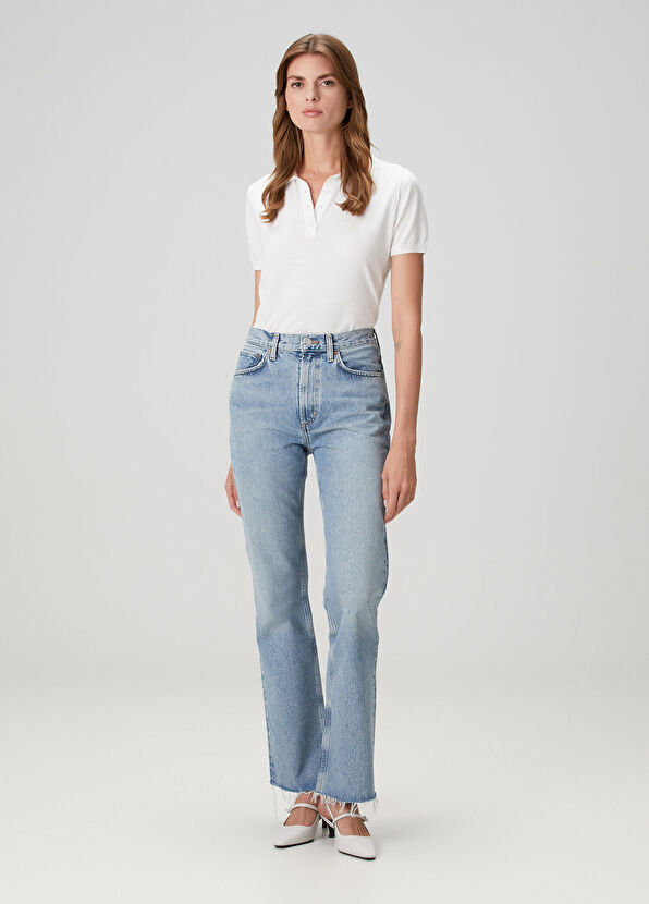 Agolde Leena Blue Flared Jeans - 1