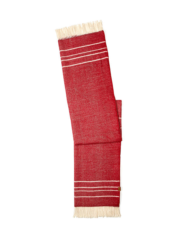 Beymen Club Kırmızı Kaz Monogram Battaniye - 2