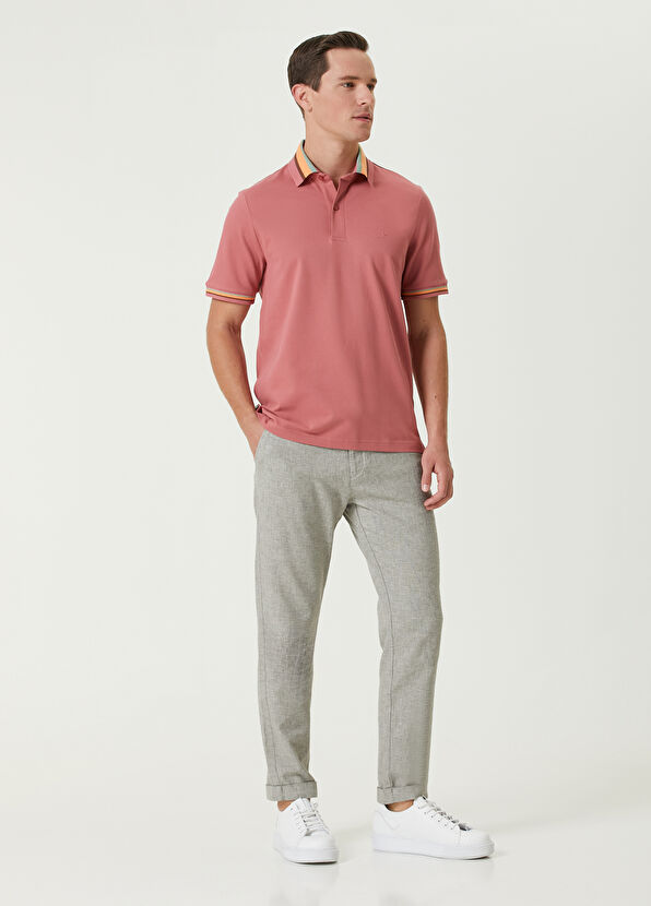 Beymen Club Comfort Fit Polo Collar Colourblocked Detailed T-s - 3