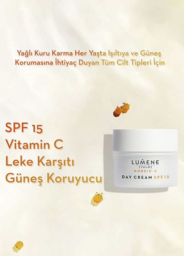 Lumene Vitamin C Aydınlatıcı ve Leke Karşıtı SPF15 Gündüz Bakım Kremi 50 ml - 2