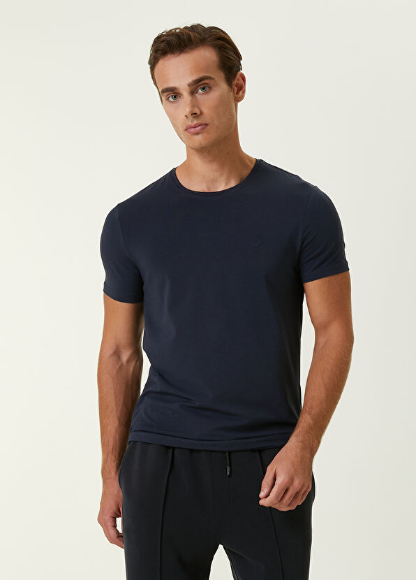Beymen Club Navy Blue Basic T-shirt - 1