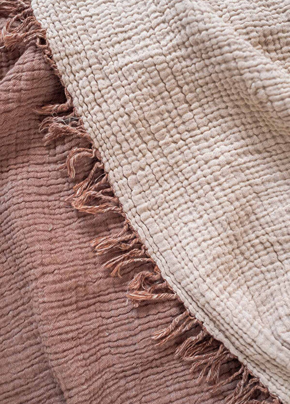 Barine Cocoon Tarçın Rengi %100 Pamuk King Size Yatak Örtüsü 240 x 260 cm - 4