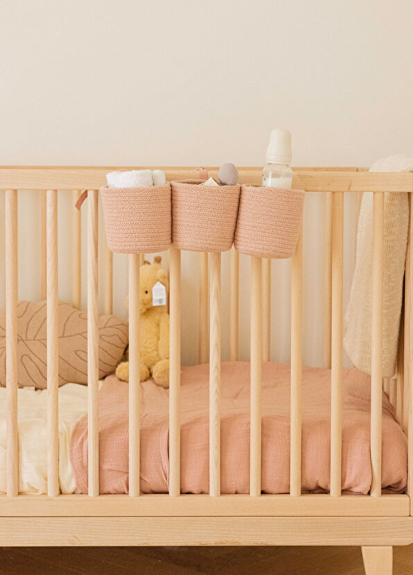 Lorena Canals Bobby Vintage Nude 3-Pack Children's Room Organizer Hanging Basket - 3