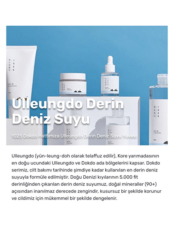Round Lab 1025 Dokdo Cleanser Deniz Sulu Ve Seramidli Temizleyici Köpük 150 ml - 4