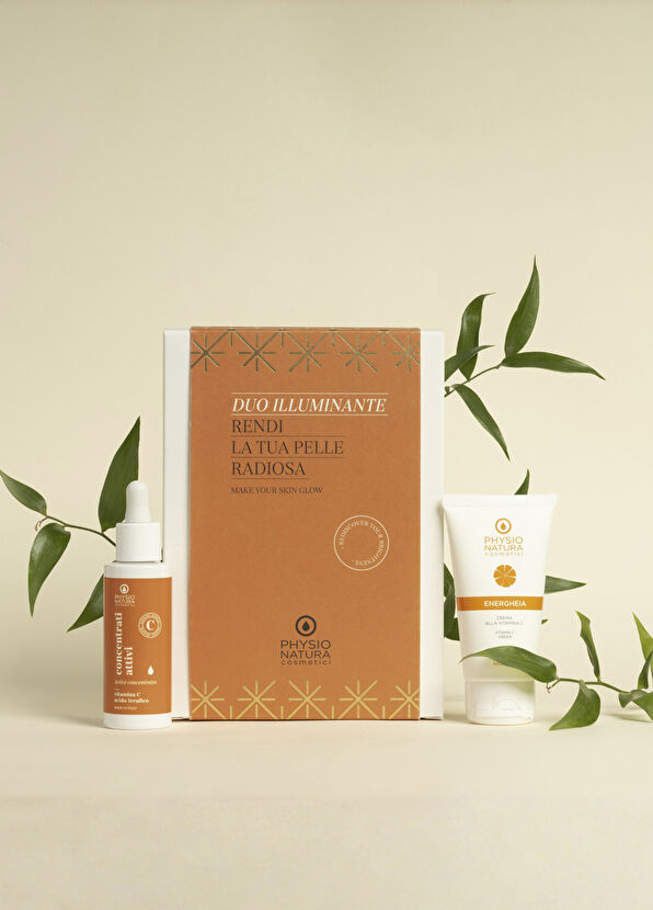 Physio Natura Vitamin C Concentrated Serum 30 ml + Brightening Face Cream 50 ml Skin Care Set of 2 - 2