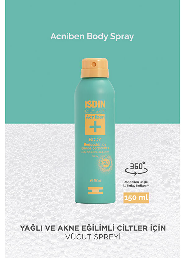 Isdin Acniben Body Spray Yağlı ve Akneye Eğilimli Ciltler İçin Vücut Spreyi 150 ml - 2