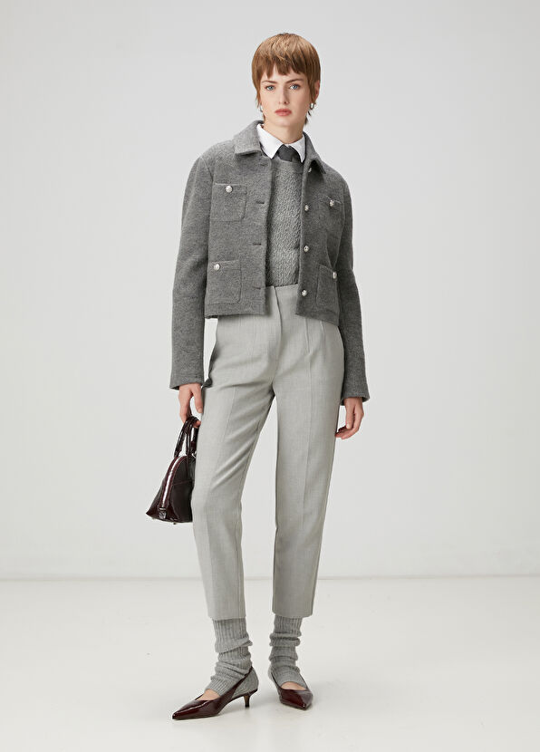 Beymen Club Gri Slim Cigarette Pantolon - 1