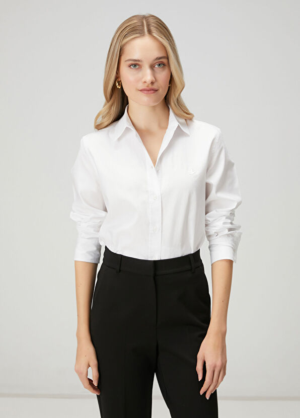 Beymen Club Kırık Beyaz Klasik Oxford Gömlek - 1