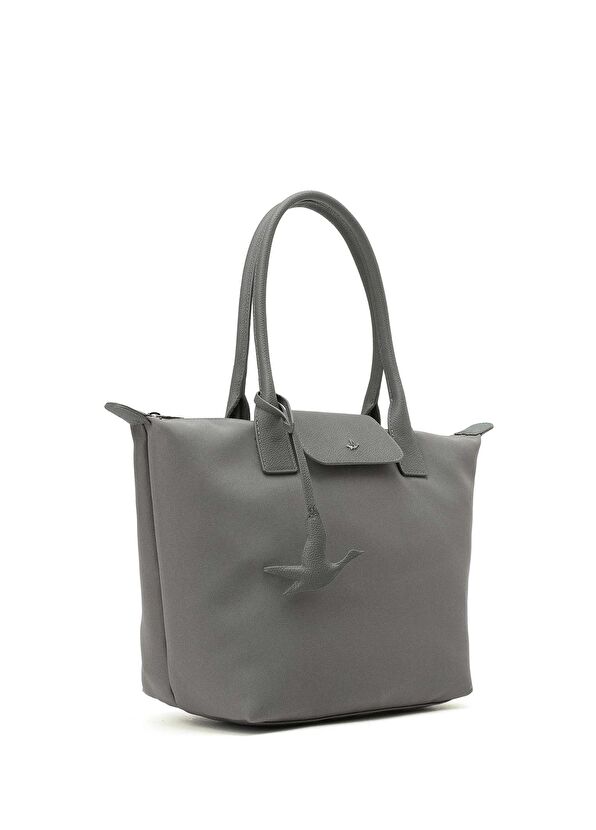 Beymen Club City Medium Anthracite Women's Shopping Bag - 2