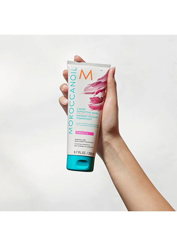 Moroccanoil Color Depositing Hibiscus Color Refreshing Hair Mask 200 ml - 4