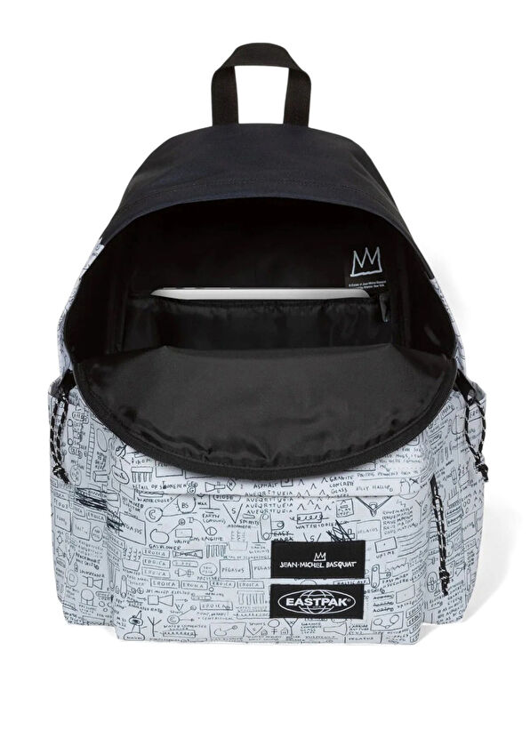 x Basquiat Siyah Beyaz Kadın Sırt Çantası - Görsel 3