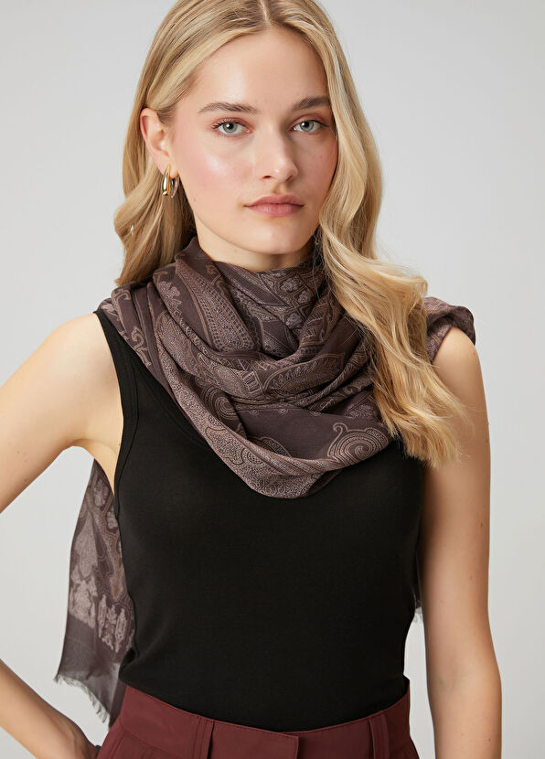 Beymen Club Brown Women's Modal Shawl - 1
