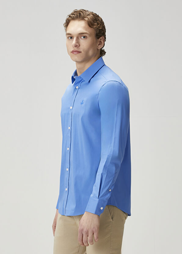 Beymen Club Comfort Fit Mavi Gömlek - 4