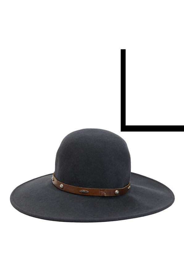 Ferruccio Vecchi Gri Kadın Yün Şapka - 2