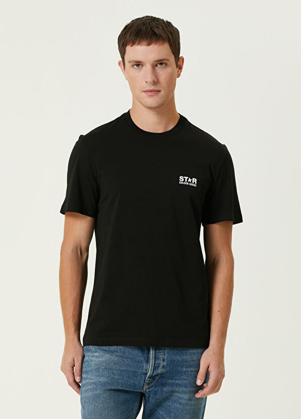 Golden Goose Siyah Logo Baskılı T-shirt - 1