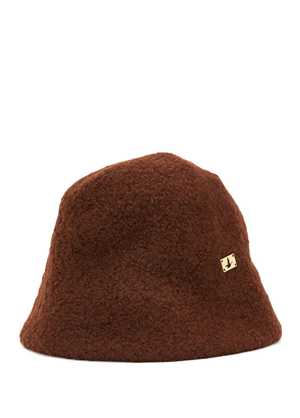 Beymen Club Brown Cross Women's Wool Hat - 2