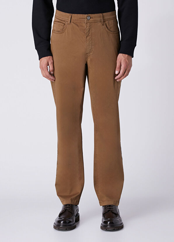 Beymen Club Regular Fit Brown Stretch 5 Pocket Pants - 2