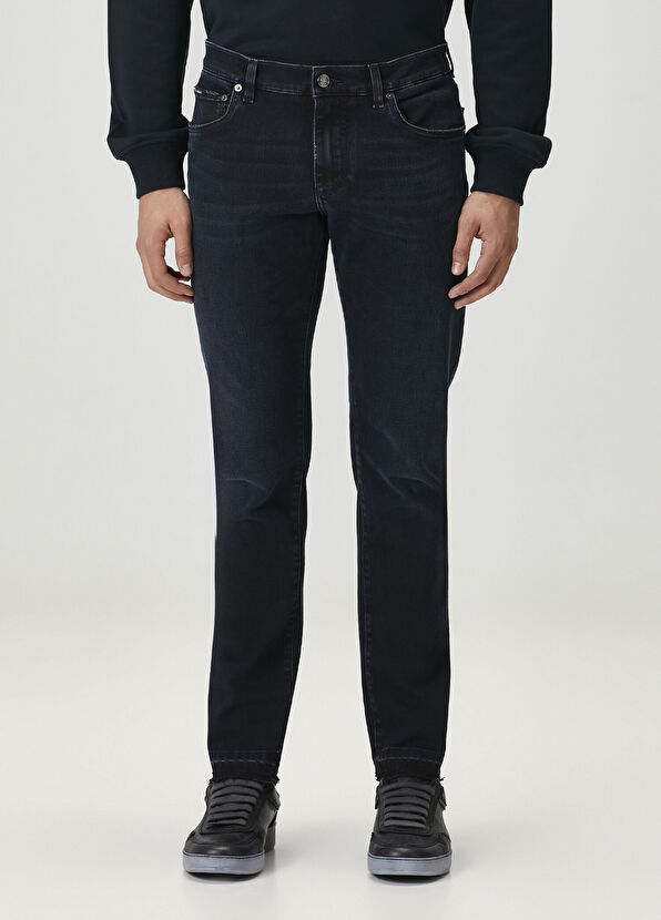 Koyu Lacivert Jean Pantolon - Görsel 4