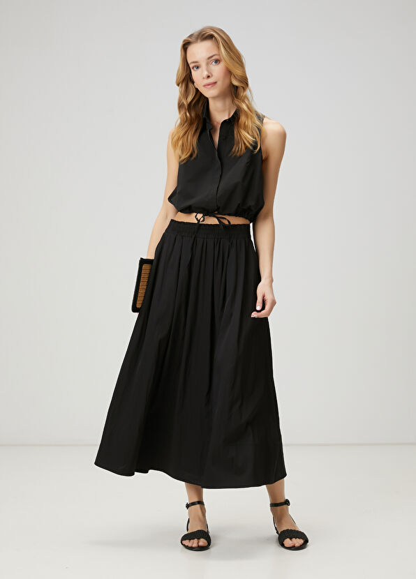 Beymen Club Black Midi Skirt - 2