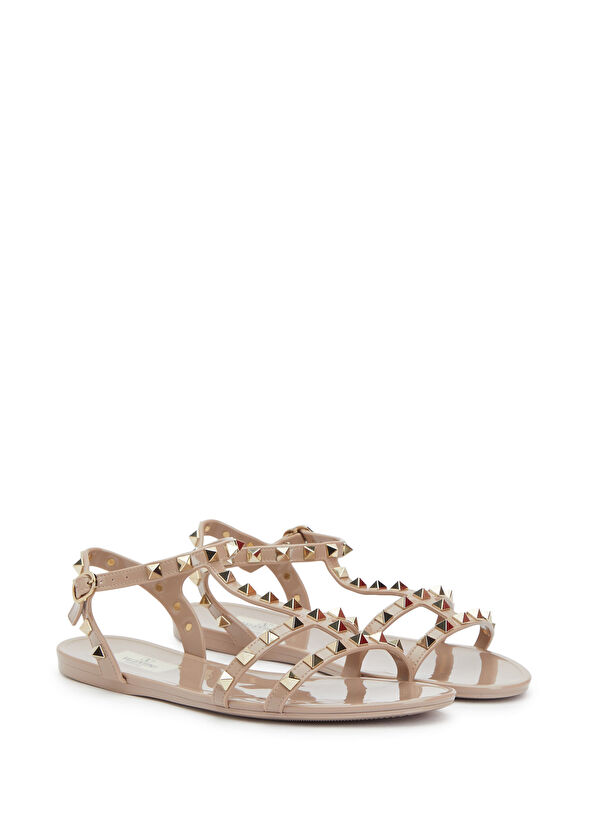 Valentino Garavani Summer Rockstud Pudra Troklu Kadın Plaj Terliği - 2