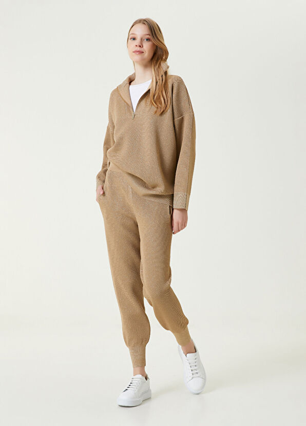 Beymen Club Bej Sim Dokulu Jogger Pantolon - 1