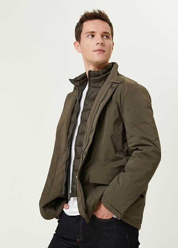 Beymen Club Khaki Jacket with Inner Collar Detail - 2