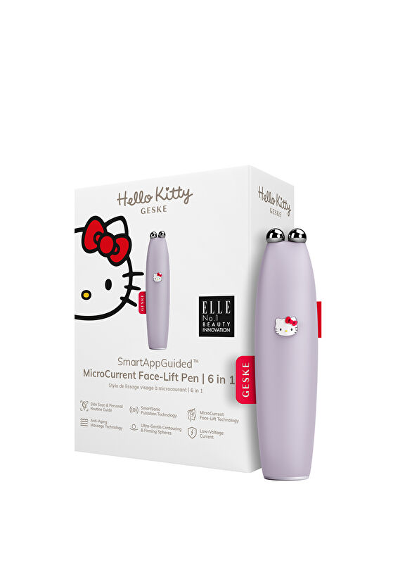 Geske Hello Kitty MicroCurrent Face-Lift Pen Titreşimli Mikro Akım Yüz Sıkılaştırıcı Akıllı Kalem  - 2