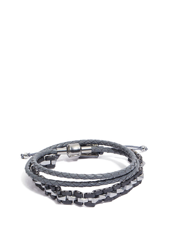 Beymen Club Men's Leather Bracelet - 1