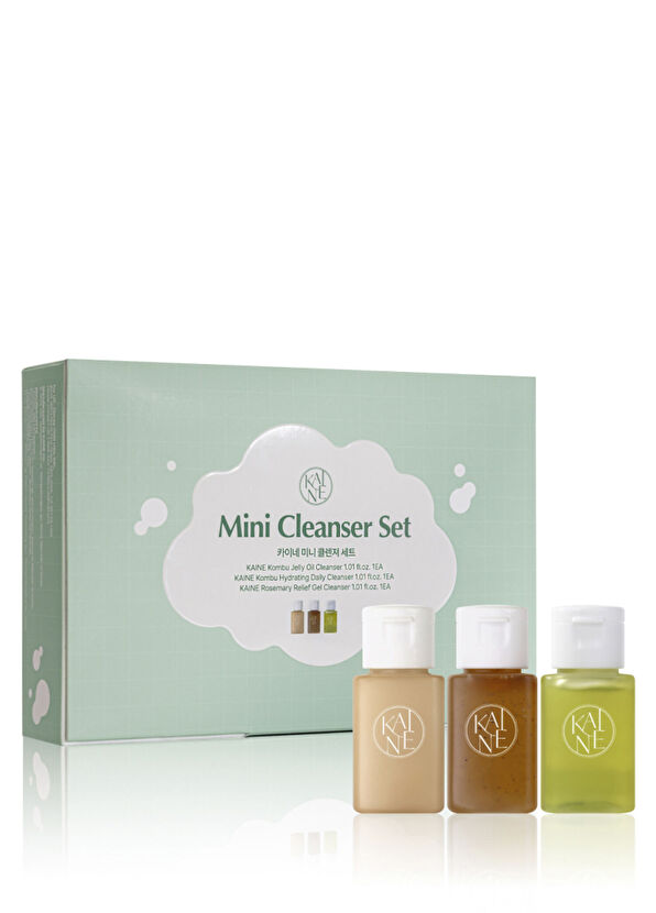 KAINE Mini Cleanser Set Kombuçalı ve Biberiyeli Su Bazlı & Yağ Bazlı Mini Temizleyici Seti 30 ml - 1