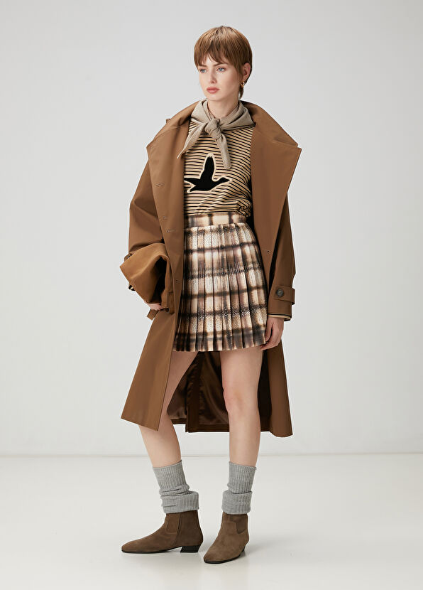 Beymen Club Beige Striped Sweatshirt - 2