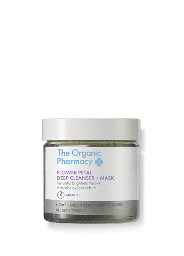 The Organic Pharmacy Flower Petal Deep Cleanser + Mask Derin Temizleyici & Aydınlatıcı Yüz Maskesi 40 ml - 1