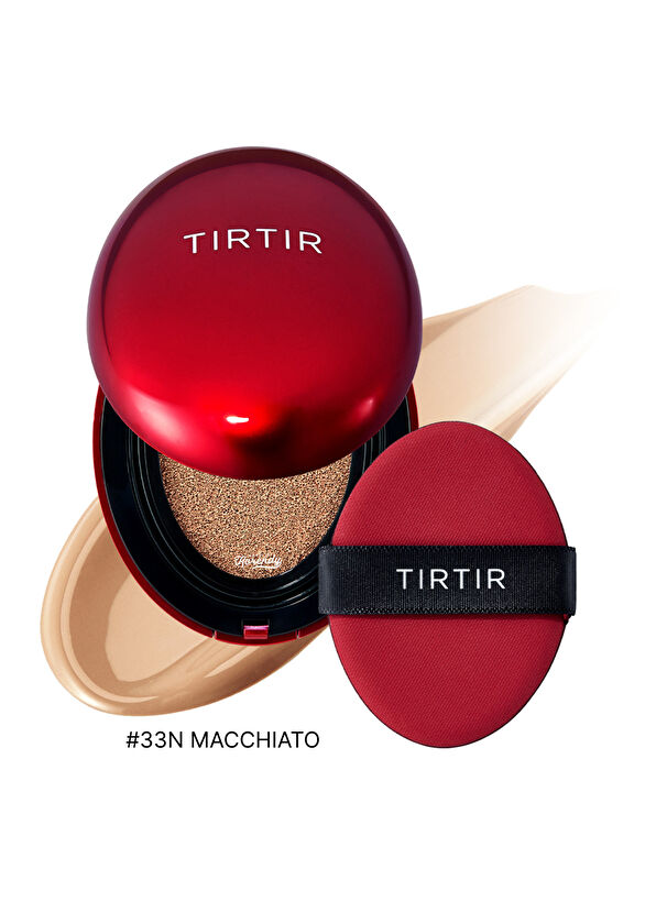 Tırtır Mask Fit RED Cushion 33 N Macchiato 72 Saat Kalıcı Kusursuz Kapatıcı Saten Bitişli Cushion Fondöten 18 gr - 2