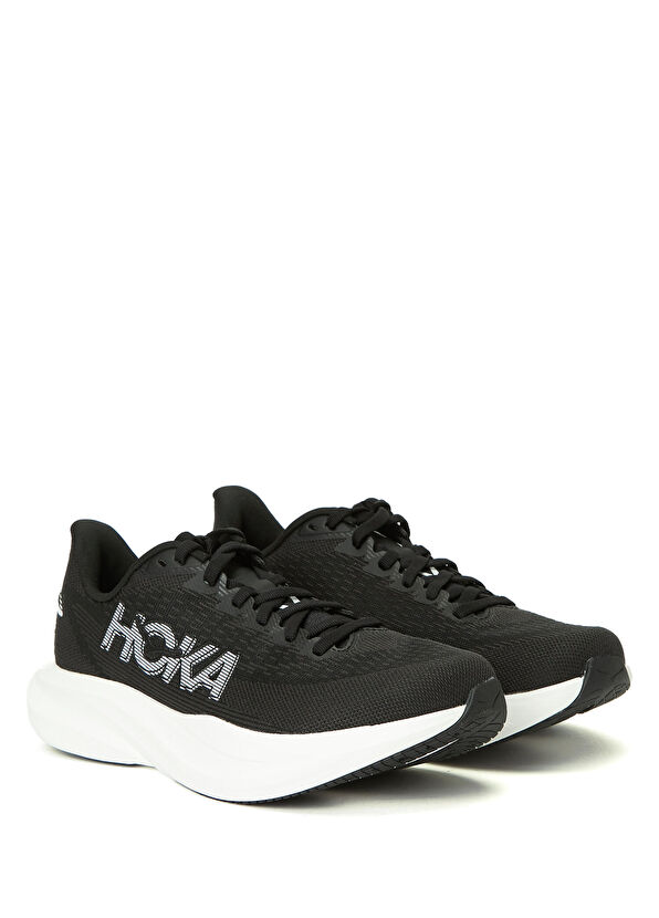 Hoka Mach 7 Siyah Beyaz Kadın Sneaker - 2