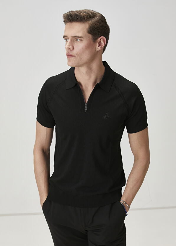 Beymen Club Black Polo Sweater - 2