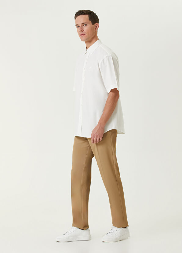 Beymen Club Beyaz Kısa Kollu Poplin Gömlek - 3