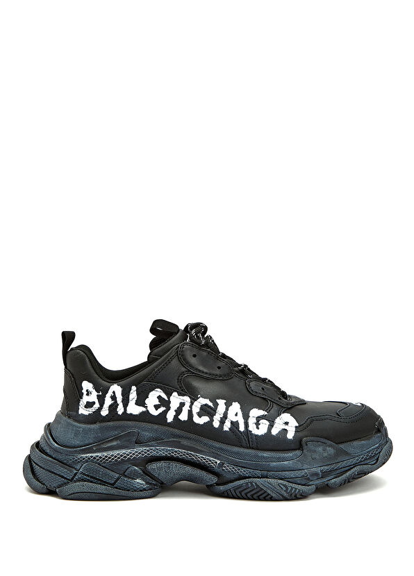 Balenciaga Triple S Siyah Erkek Sneaker - 1