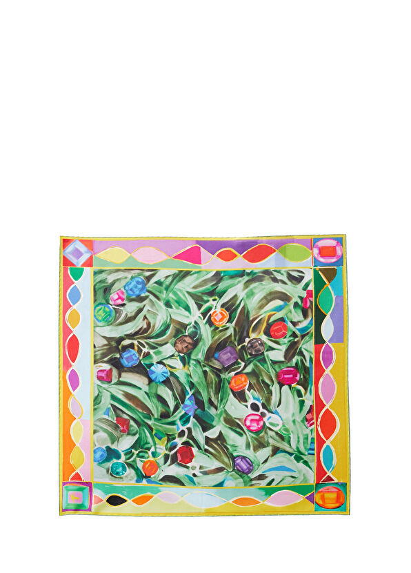 Beymen Club Art Collaboration Çağla Ulusoy Diamond İpek Eşarp - 2