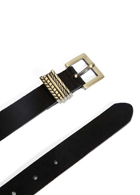 Beymen Club Black Women's Suede Belt - 2