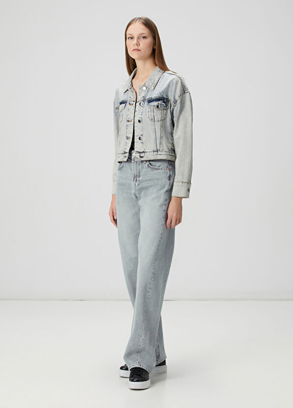 Beymen Club Light Blue Short Denim Jacket - 2