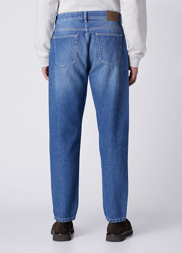 Beymen Club Loose Fit Açık Mavi Orta Yıkamalı Jean Pantolon - 4