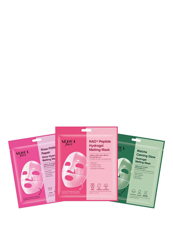 Dermal Melting NAD Rose Rose and Matcha Melting 3-Piece Mask Set - 1