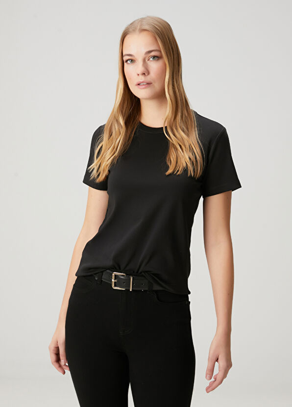 Beymen Club Siyah Basic T-shirt - 4