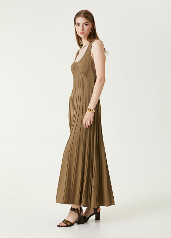 Beymen Club Haki Maksi Triko Elbise - 1